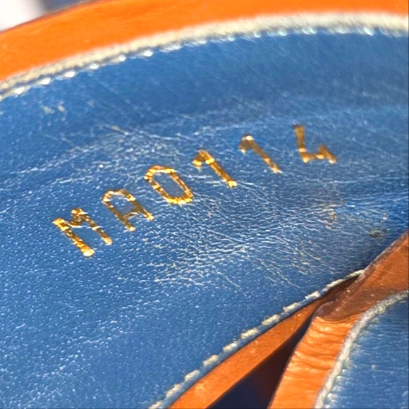 Louis Vuitton Blue Denim Wedge Platform Sandals size 37.5 - Picture 9 of 16